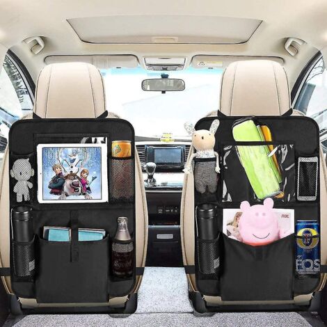 Protection de dossier de voiture, 2 pièces, organisateur de siège arrière pour enfants