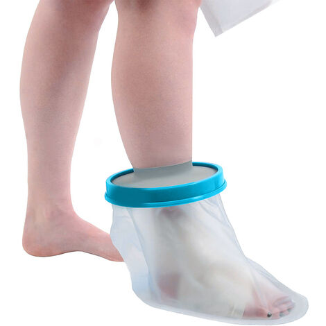 Protection de douche pied bandage anti-dérapant protection étanche réutilisable plâtre protège les pieds pendant le bain (pieds d'enfants)