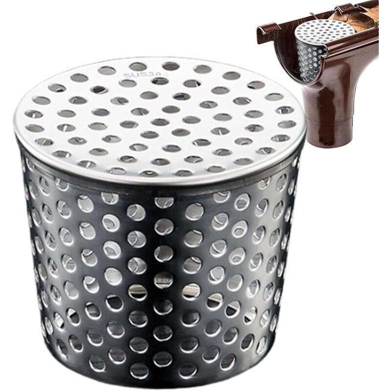 Protection De Gouttière, Protections De Gouttières en Métal, Crapaudine De Gouttière Filtre Gouttiere en Acier Inoxydable, Filtre Gouttière À