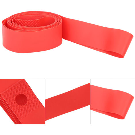 Protection de Jante en PVC pour VTT, Bande Anticrevaison pour Pneu 26 Pouces Rouge