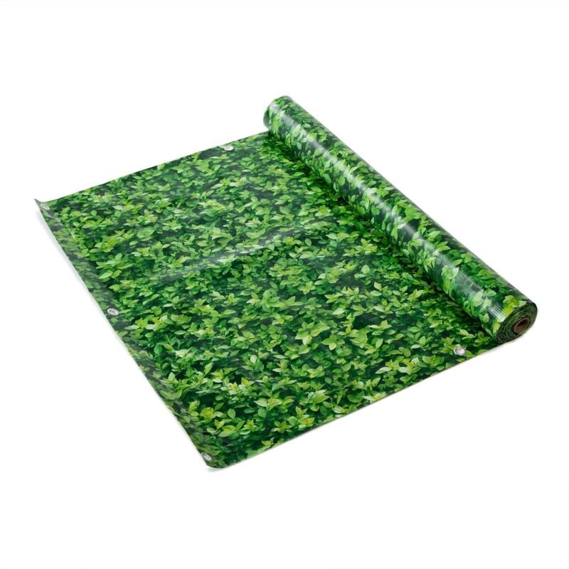 Casa Pura - Protection anti regard Pour jardin et balcon pvc Cordon de fixation inclus Buis 90 x 600 cm