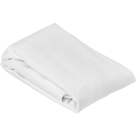 Protection de lit en molleton imperméable Blanc 140x190 cm