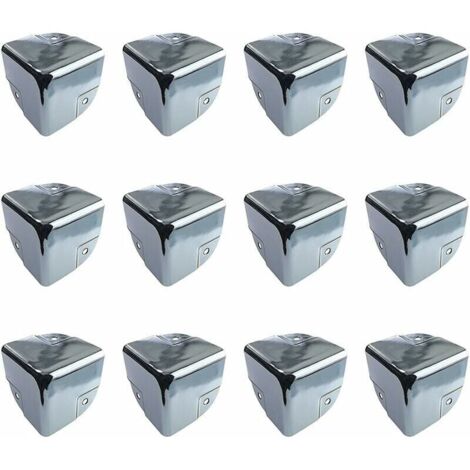 Protection de Meubles Protections d'Angle en Métal Protection d'Angle de Table 12 Pièces Supports de Protection d'Angle de Bord en Métal Protecteurs d'Angle pour Tables et Meubles Pointus