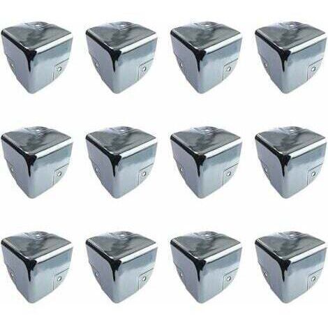 Protection de Meubles Protections d'Angle en Métal Protection d'Angle de Table 12 Pièces Supports de Protection d'Angle de Bord en Métal Protecteurs d'Angle pour Tables et Meubles Pointus