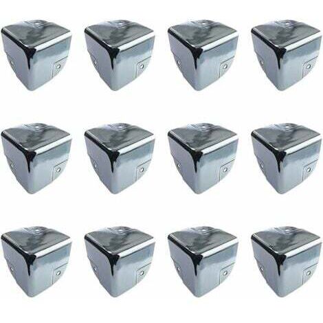 Protection de Meubles Protections d'Angle en Métal Protection d'Angle de Table 12 Pièces Supports de Protection d'Angle de Bord en Métal Protecteurs d'Angle pour Tables et Meubles Pointus