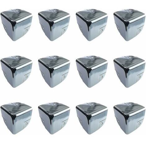 Protection de Meubles Protections d'Angle en Métal Protection d'Angle de Table 12 Pièces Supports de Protection d'Angle de Bord en Métal Protecteurs d'Angle pour Tables et Meubles Pointus