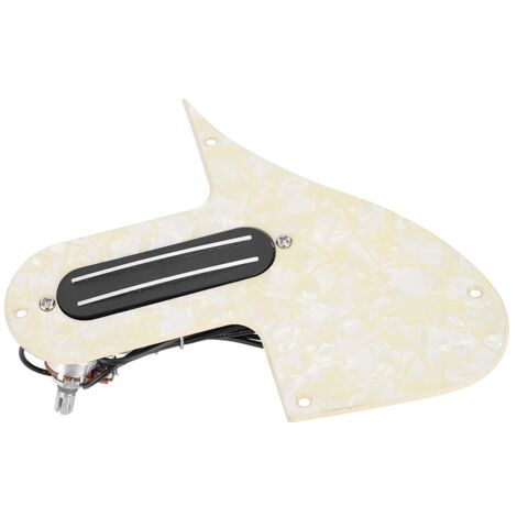 Protection de micros pour mandoline à double rail, pré-câblée avec potentiomètres A500k et B500k (Jaune)