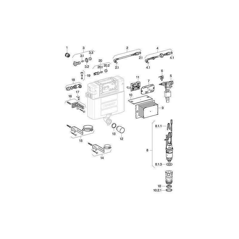 Protection de montage pour Omega encastre 12 cm