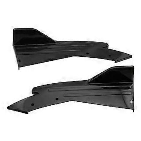Protection de pare-chocs arrière 48 cm, ailerons, séparateur, jupe latérale, kit carrosserie, autocollant, accessoire de tuning auto (noir)