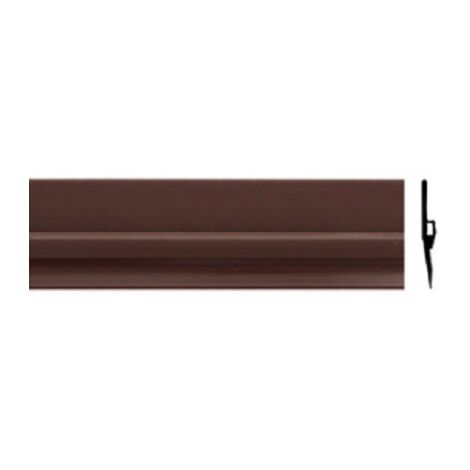 Protection de porte rigide en PVC avec ailette caoutchouc marron 100 cm adhA sif 1 m seuil anti-poussiA re