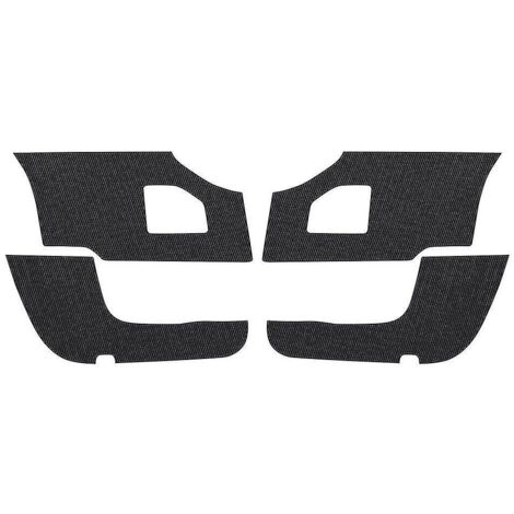 Protection de portière en cuir et fibre de carbone pour voiture Odyss - Tapis de porte anti-salissures