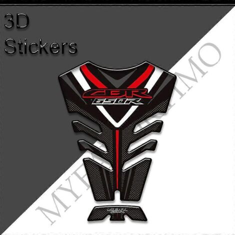 Protection de réservoir 3D autocollante pour Honda CBR 650R, CBR650R, HRC et Fireblade : poignées latérales, kit de protection pour réservoir d'essence et d'huile, protection pour les genoux.