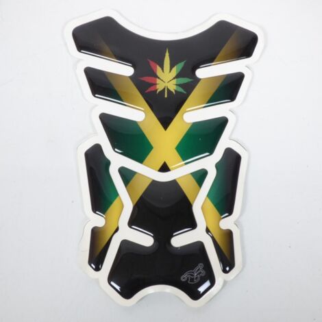 Protection de réservoir adhésive déco Jamaïque pour moto vert
