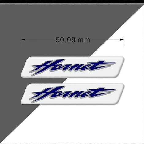 Protection de réservoir autocollante Hornet pour Honda CB600F CB250F CB250 CB1000R 160R 250 600 900 - Logo emblème 3D pour moto - Hornet (Bleu)