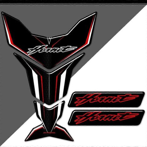 Protection de réservoir autocollante Hornet pour Honda CB600F, CB250F, CB250, CB1000R, 160R, 250, 600 et 900 : logo et emblème 3D pour moto – Hornet3