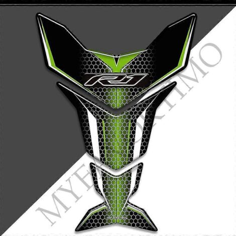 Protection de réservoir avec autocollants, logo et emblème pour Yamaha YZF-R1, YZF R1, R1000 et R1-2.