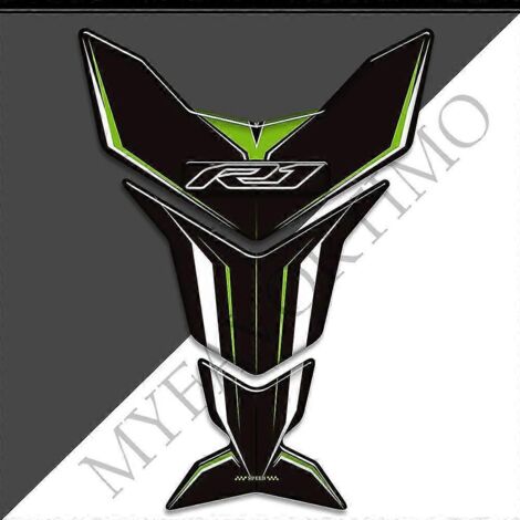 Protection de réservoir avec autocollants, logo et emblème pour Yamaha YZF-R1, YZF R1, R1000 et R1-3.