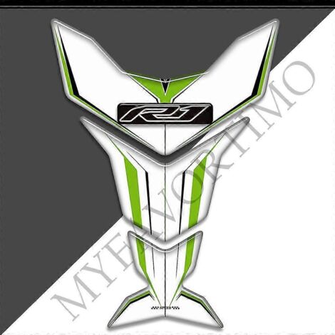 Protection de réservoir avec autocollants, logo et emblème pour Yamaha YZF-R1, YZF R1, R1000 et R1-4.