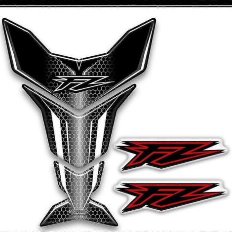 Protection de réservoir de moto - Autocollants, emblèmes et logos pour Yamaha FZ6, FZ6N, FZ8, FZ8N, FZ1, FZ1000, FZ07, FZ09, FZ10--3
