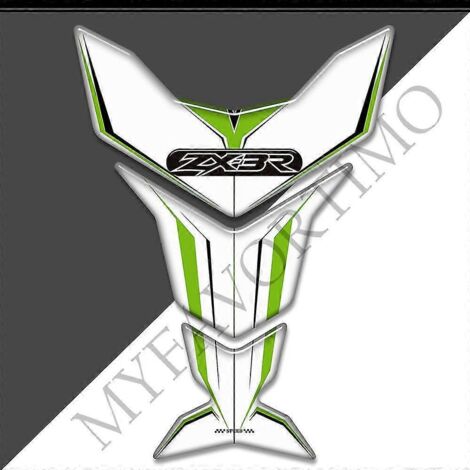 Protection de réservoir de moto avec autocollants 3D pour Kawasaki Ninja ZX3R ZX 3R ZX-3R 300 : kit de protection pour réservoir d'essence et d'huile (genou) - ZX-3R10