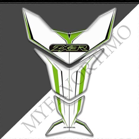 Protection de réservoir de moto avec autocollants 3D pour Kawasaki Ninja ZX3R ZX 3R ZX-3R 300 : kit de protection pour réservoir d'essence et d'huile (genou) - ZX-3R11