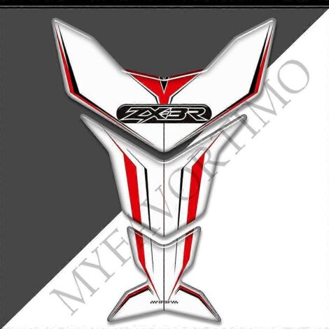 Protection de réservoir de moto avec autocollants 3D pour Kawasaki Ninja ZX3R ZX 3R ZX-3R 300 : kit de protection pour réservoir d'essence et d'huile (genou) - ZX-3R16