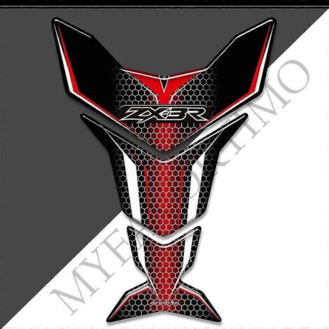 Protection de réservoir de moto avec autocollants 3D pour Kawasaki Ninja ZX3R ZX 3R ZX-3R 300 : kit de protection pour réservoir d'essence et d'huile (genou) - ZX-3R19