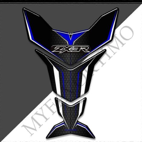 Protection de réservoir de moto avec autocollants 3D pour Kawasaki Ninja ZX3R, ZX 3R, ZX-3R 300 : kit de protection pour réservoir d'essence et d'huile, protection pour les genoux.