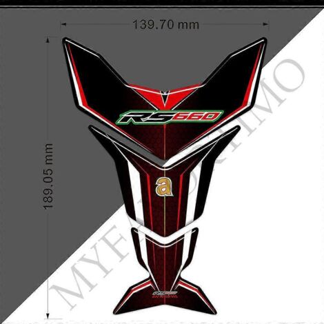 Protection de réservoir de moto avec logo pour Aprilia RS660, autocollants de carénage et garde-boue RS 660, protection de réservoir d'essence et d'huile, protection 3D Fu---