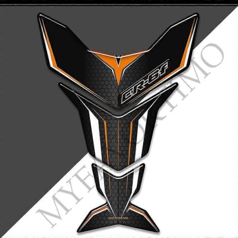Protection de réservoir de moto Kawasaki Ninja ER-6F (autocollants 3D, logo, emblème, kit de protection pour essence et huile - CR-6F9)