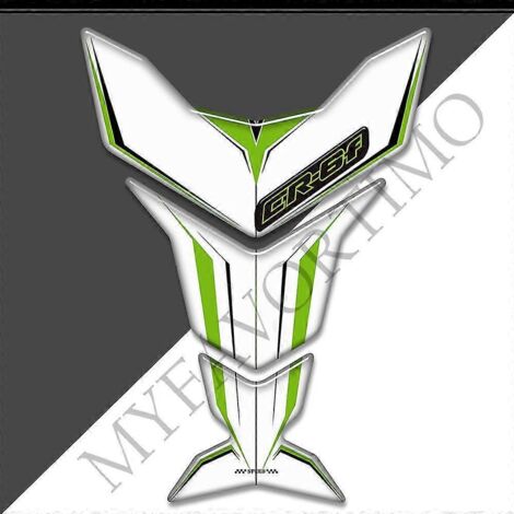 Protection de réservoir de moto Kawasaki Ninja ER-6F (autocollants 3D, logo, emblème, kit de protection pour essence et huile, genoux) - CR-6F10