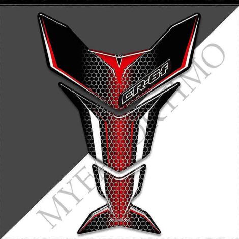 Protection de réservoir de moto Kawasaki Ninja ER-6F (autocollants 3D, logo, emblème, kit de protection pour essence et huile, genoux) - CR-6F17