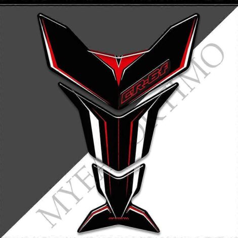 Protection de réservoir de moto Kawasaki Ninja ER-6F (autocollants 3D, logo, emblème, kit de protection pour essence et huile, genoux) - CR-6F19