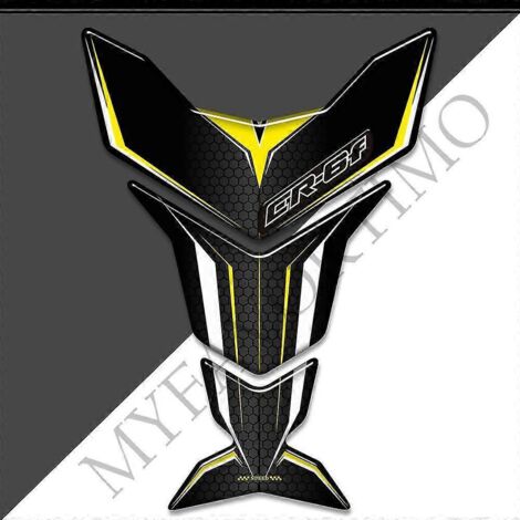Protection de réservoir de moto Kawasaki Ninja ER-6F (autocollants 3D, logo, emblème, kit de protection pour essence et huile, protection pour les genoux) - CR-6F1