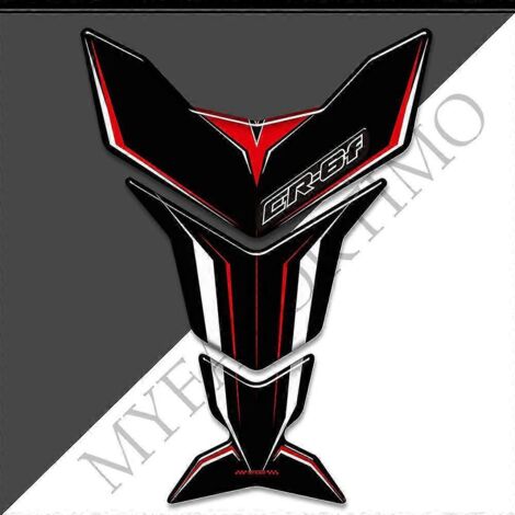 Protection de réservoir de moto Kawasaki Ninja ER-6F (autocollants 3D, logo, emblème, kit de protection pour essence et huile, protection pour les genoux) - CR-6F18