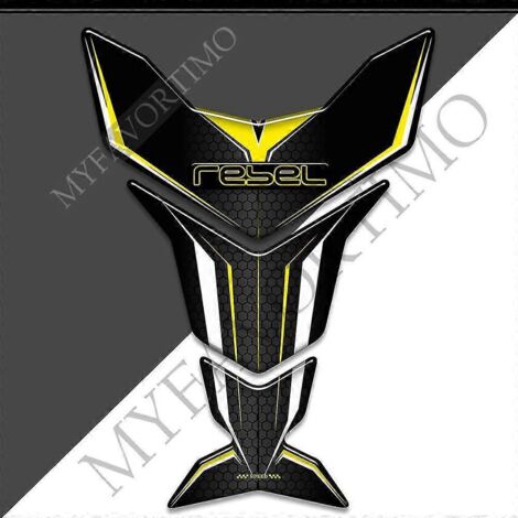 Protection de réservoir pour Honda Rebel Cm Cmx 125 250 300 500 1100 Cmx500 Cmx300 : autocollants, emblème, logo, kit de protection pour carburant et huile, protection pour les genoux - Rebel7
