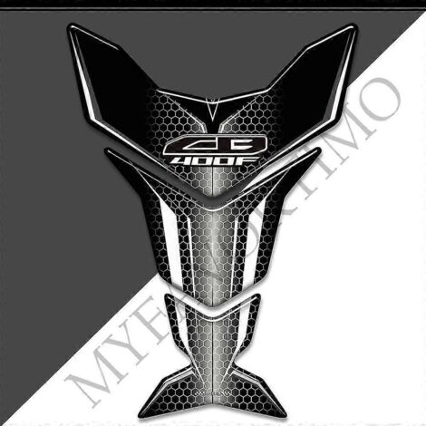 Protection de réservoir pour moto Honda CB400F (CB 400F 400 F) - Kit essence/huile - Logo emblème en arête de poisson - Autocollants 3D - CB400F6