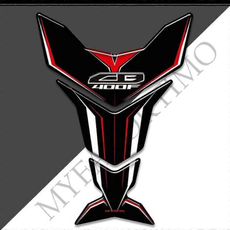 Protection de réservoir pour moto Honda CB400F (CB 400F 400 F) : kit essence/huile, logo en forme d'arête de poisson, autocollants 3D – CB400F13