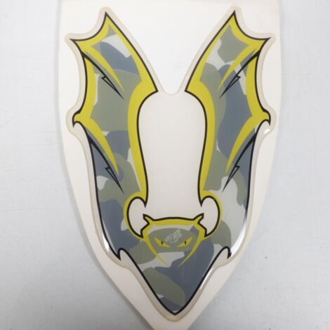 Protection de réservoir pour moto vampire camouflage jaune noir