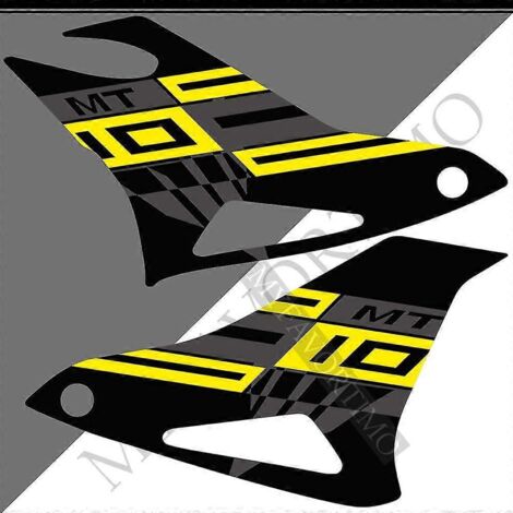 Protection de réservoir pour moto Yamaha MT10 FZ MT-10 - Autocollants pour carénage, garde-boue, genoux et réservoir d'essence 2016 2017 2018 2019 2020 2021--MT-101