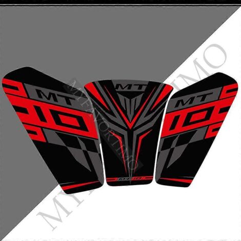 Protection de réservoir pour moto Yamaha MT10 FZ MT - 10 Autocollants pour carénage, garde-boue, genoux, réservoir d'essence 2016 2017 2018 2019 2020 2021--MT-102