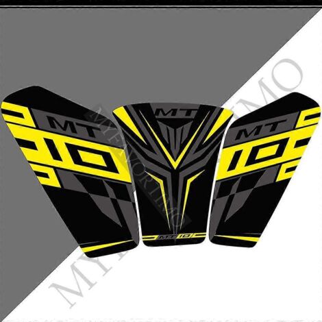 Protection de réservoir pour moto Yamaha MT10 FZ MT - 10 Autocollants pour carénage, garde-boue, genoux, réservoir d'essence 2016 2017 2018 2019 2020 2021--MT-106