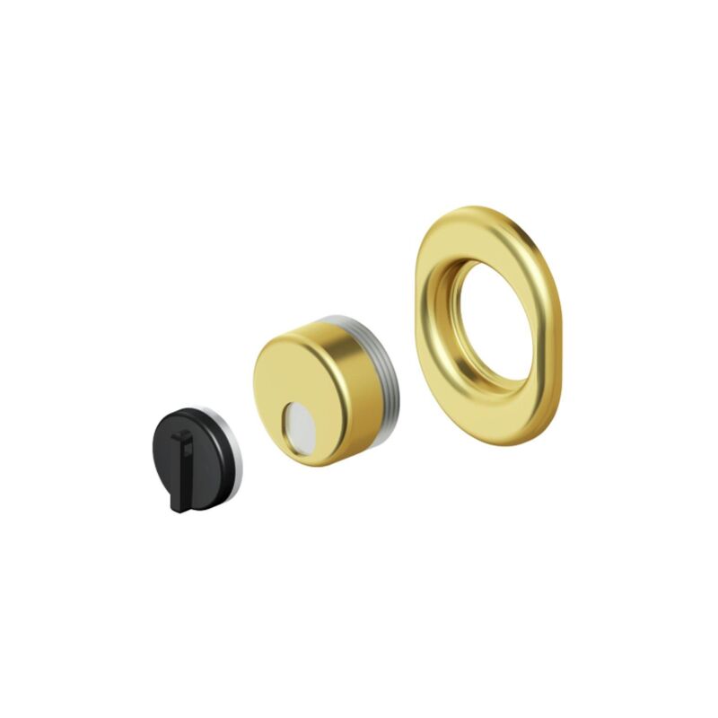 Disec - protection de serrure magnA tique monolithique defender MRM29B chrome satinA