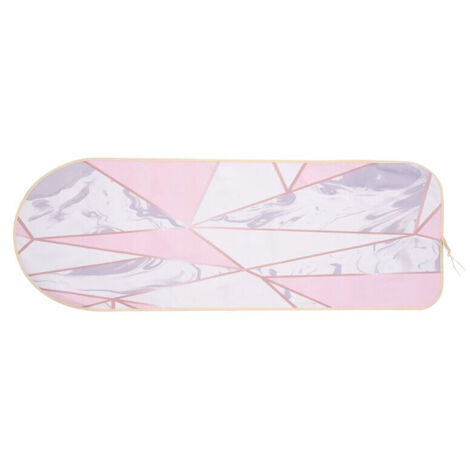 Protection de table à repasser en tissu à motif marbre 140x50cm, fer pliable pour repasser les tissus et protéger les vêtements délicats.