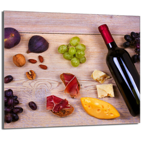 Protection de table de cuisson en verre 60x52 Food