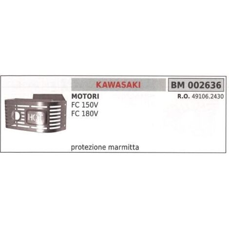 Protection d'échappement KAWASAKI débroussailleuse FC 150V 180V 002636
