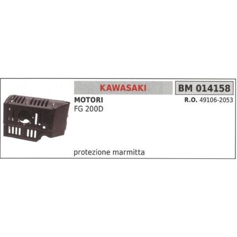Protection d'échappement KAWASAKI débroussailleuse FG 200D 014158