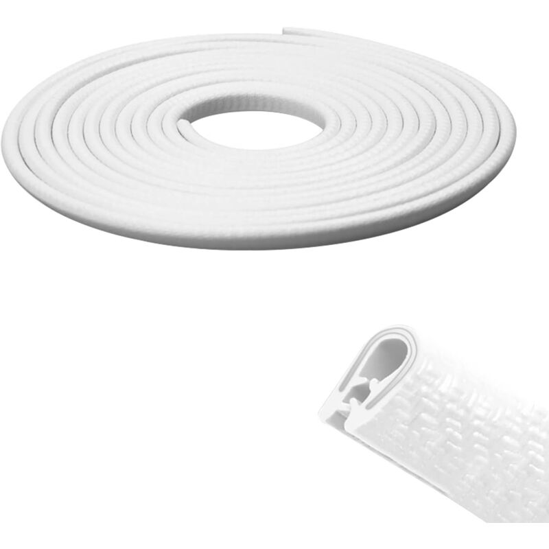 Protection des Bords de Portière de Voiture,12 m, Protection Porte de Voiture en Caoutchouc et Métal, Joint de Porte Voiture en Forme de u, Adapté