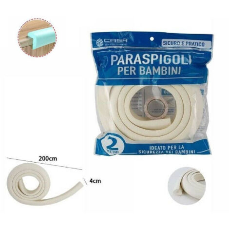 Protection Des Bords De Table Pour Enfants Nouveau-nés 2m Blanc 69633