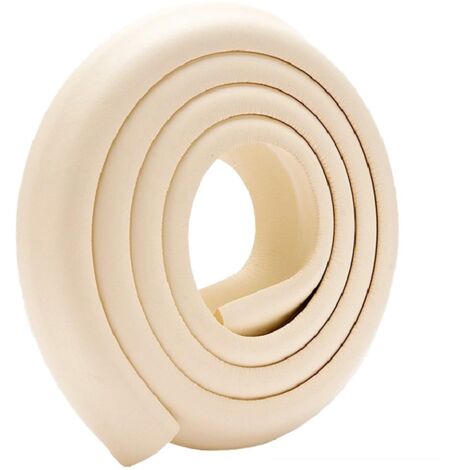 Protection des bords Kit de sécurité pour bébé Avec protection de 2 m Autocollant Convient pour tables, commodes, etc Beige